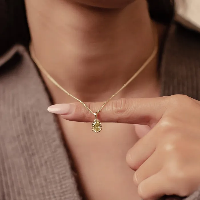 Necklaces Hey Happiness August Peridot Birthstone Necklace Sterling Silver Necklaces Hey Happiness August Peridot Birthstone Necklace Sterling Silver