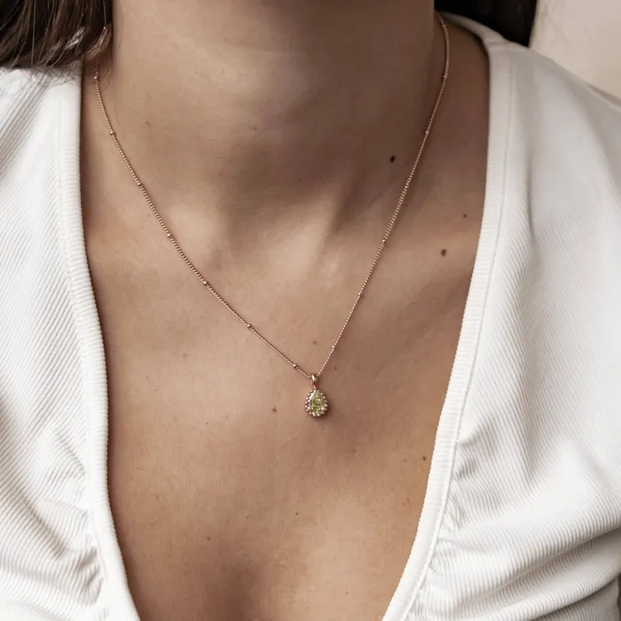 Necklaces Hey Happiness August Peridot Birthstone Necklace Sterling Silver Necklaces Hey Happiness August Peridot Birthstone Necklace Sterling Silver