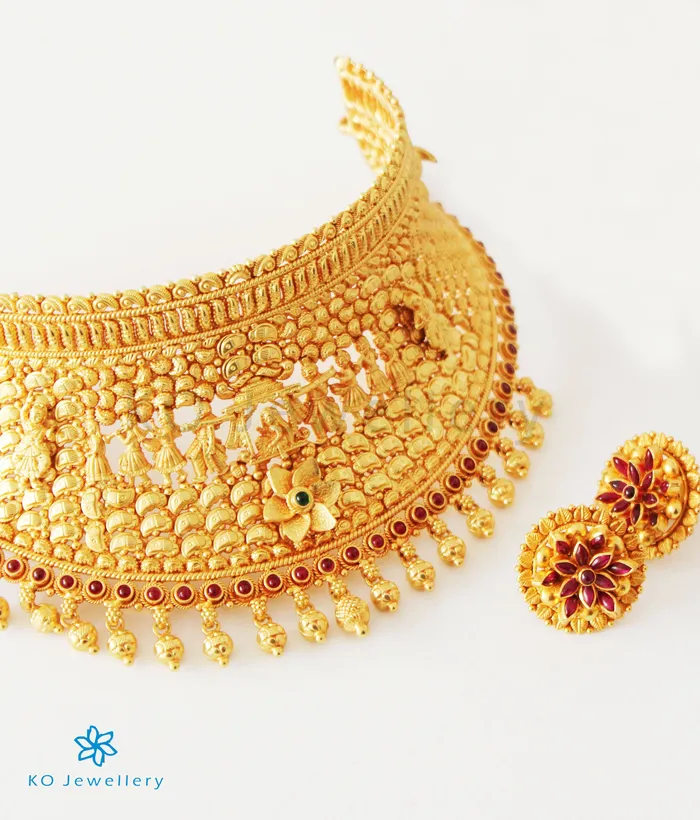 Necklaces Silversmith The Vadhu Silver Bridal Choker Necklace