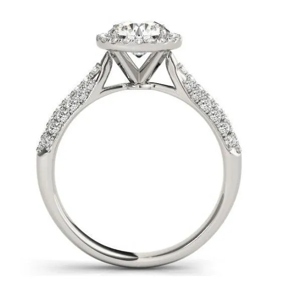 Rings 2 Carats Round Brilliant Natural Earth Mined Diamonds Halo Engagement Ring White Gold 14K GB Rings 2 Carats Round Brilliant Natural Earth Mined Diamonds Halo Engagement Ring White Gold 14K GB