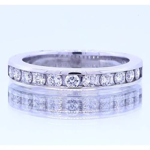 Rings GB 165 Carats Anniversary Band Round Natural Earth Mined Diamond White Gold 14K Rings GB 165 Carats Anniversary Band Round Natural Earth Mined Diamond White Gold 14K