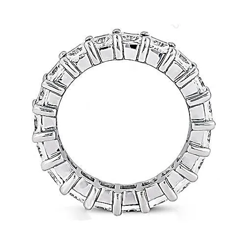 Rings GB 475 Carats Natural Earth Mined Diamonds Eternity Band Princess Cut Jewelry White Gold New Rings GB 475 Carats Natural Earth Mined Diamonds Eternity Band Princess Cut Jewelry White Gold New