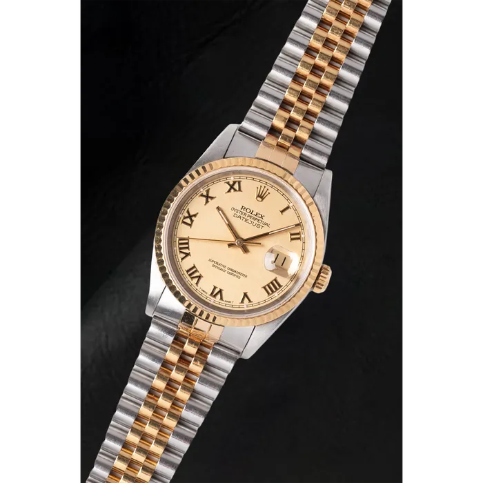 Rings HarryChadEntcom Rolex Datejust Champagne Roman Dial 36 mm Two Tone Watch Rings HarryChadEntcom Rolex Datejust Champagne Roman Dial 36 mm Two Tone Watch