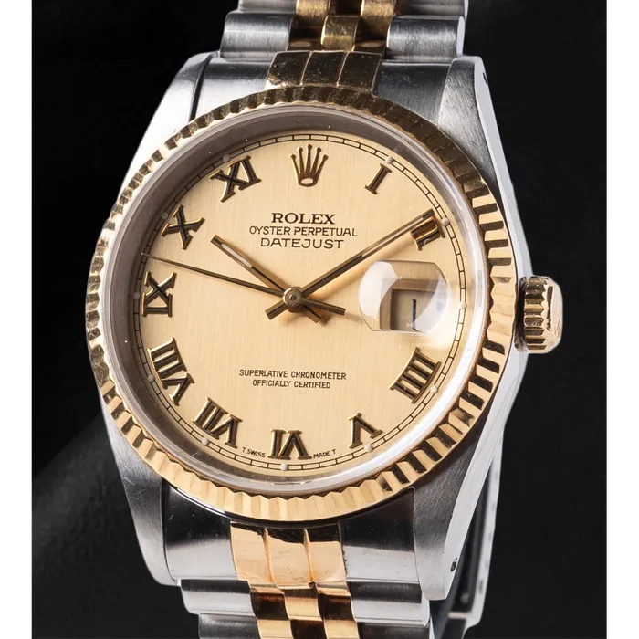 Rings HarryChadEntcom Rolex Datejust Champagne Roman Dial 36 mm Two Tone Watch Rings HarryChadEntcom Rolex Datejust Champagne Roman Dial 36 mm Two Tone Watch