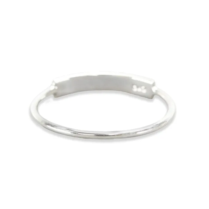 Rings Sterling Silver Thin Tab Ring Stamping Blank SIZE 4 PSV
