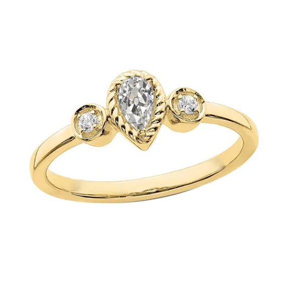 Round Pear Old Miner Natural Earth Mined Diamond 3 Stone Ring Bezel Set 150 Carats HarryChadEntcom Rings Round Pear Old Miner Natural Earth Mined Diamond 3 Stone Ring Bezel Set 150 Carats HarryChadEntcom Rings