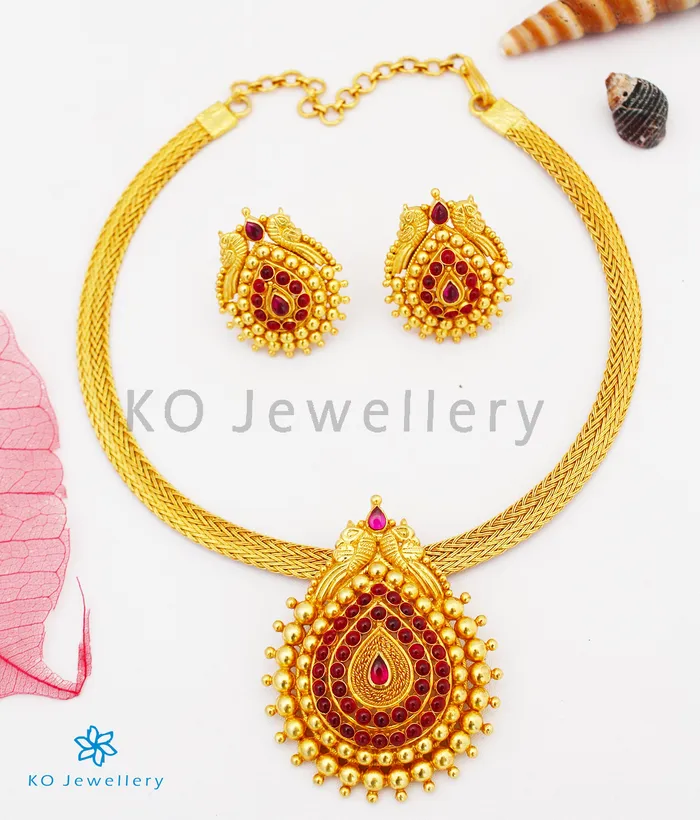 Silversmith Necklaces The Dayanita Silver Kempu Necklace
