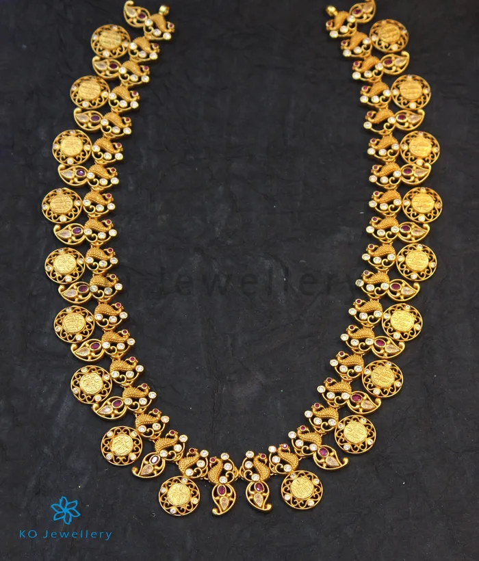 Silversmith Necklaces The Prakhara Silver Peacock Necklace