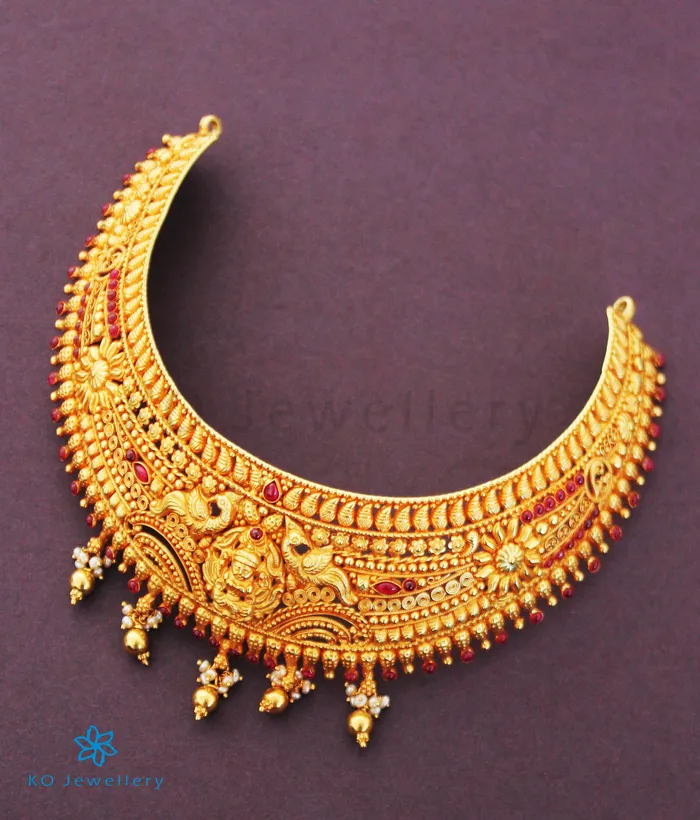 Silversmith Necklaces The Snigdha Silver Bridal Lakshmi Necklace