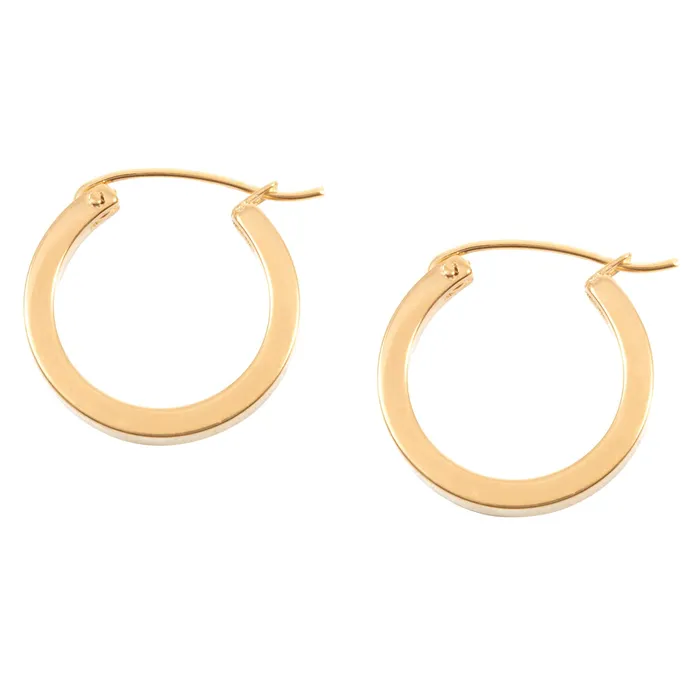 Small Hoop Earrings Gold Hey Happiness Earrings