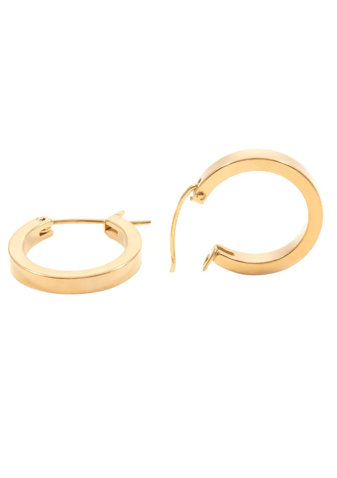 Small Hoop Earrings Gold Hey Happiness Earrings Small Hoop Earrings Gold Hey Happiness Earrings