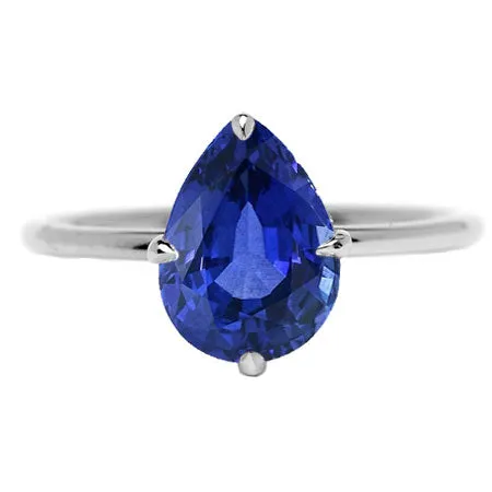 Solitaire Pear Sapphire Sri Lankan Ring 250 Ct Ladies Jewelry HarryChadEntcom Rings Solitaire Pear Sapphire Sri Lankan Ring 250 Ct Ladies Jewelry HarryChadEntcom Rings