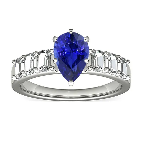 Solitaire With Emerald Natural Earth Mined Diamond Accents Ring Blue Sapphire 250 Carats HarryChadEntcom Rings Solitaire With Emerald Natural Earth Mined Diamond Accents Ring Blue Sapphire 250 Carats HarryChadEntcom Rings