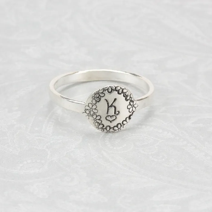 Sterling Silver Circle Ring Stamping Blank SIZE 10 PSV Rings