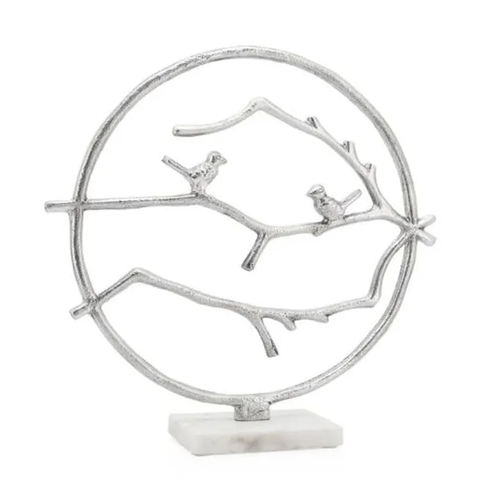 Torre Tagus Birds On Branch 17 Aluminum Ring On Marble Base Torre Tagus Rings Torre Tagus Birds On Branch 17 Aluminum Ring On Marble Base Torre Tagus Rings