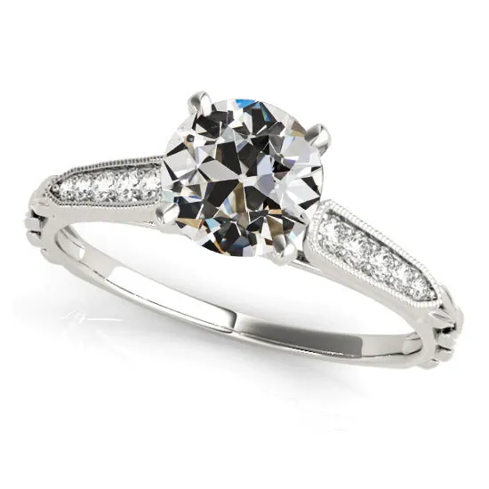 Vintage Style Round Old Cut Natural Earth Mined Diamond Wedding Ring 325 Carats HarryChadEntcom Rings Vintage Style Round Old Cut Natural Earth Mined Diamond Wedding Ring 325 Carats HarryChadEntcom Rings