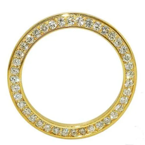 Watches GB YG 14K Mined Diamond Prong Set Bezel to Fit Rolex Date 34 Mm Watch 25 Ct Watches GB YG 14K Mined Diamond Prong Set Bezel to Fit Rolex Date 34 Mm Watch 25 Ct