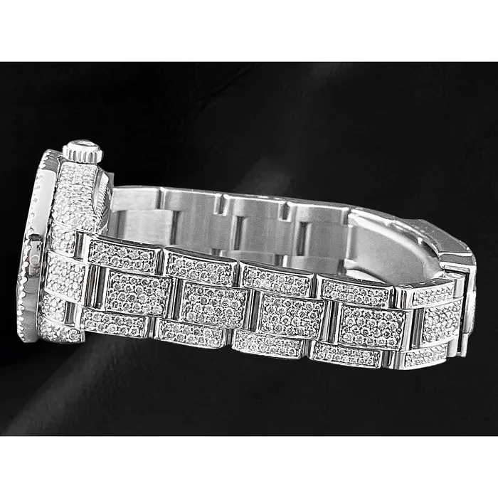 Watches HarryChadEntcom Rolex Oyster Perpetual 26mm 10ct Iced Genuine Diamonds Ladies Watch Watches HarryChadEntcom Rolex Oyster Perpetual 26mm 10ct Iced Genuine Diamonds Ladies Watch