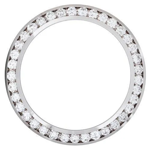 WG 18K Custom Mined Diamond Bezel To Fit Rolex Date 34 Mm Watch 225 Ct HarryChadEntcom Watches WG 18K Custom Mined Diamond Bezel To Fit Rolex Date 34 Mm Watch 225 Ct HarryChadEntcom Watches