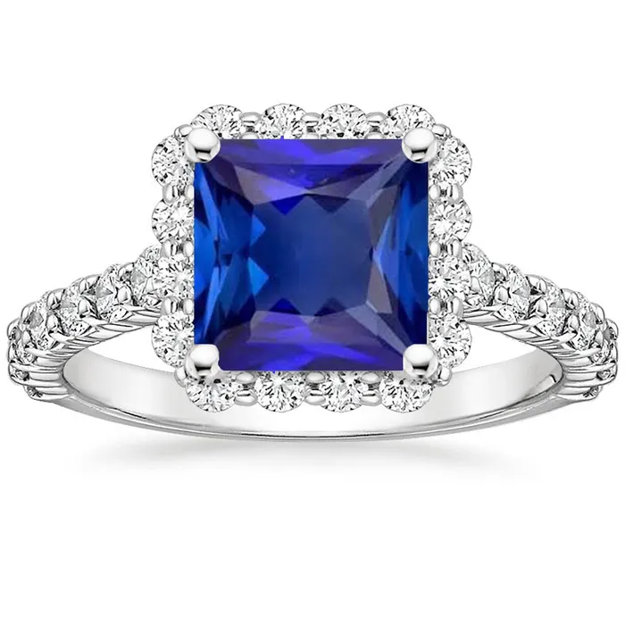 Womens Halo Natural Earth Mined Diamond Ring Ceylon Sapphire Stone Accents 650 Carats HarryChadEntcom Rings Womens Halo Natural Earth Mined Diamond Ring Ceylon Sapphire Stone Accents 650 Carats HarryChadEntcom Rings