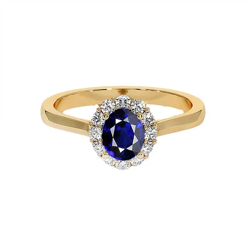 Womens Halo Natural Earth Mined Diamond Ring Oval Blue Sapphire 750 Carats HarryChadEntcom Rings Womens Halo Natural Earth Mined Diamond Ring Oval Blue Sapphire 750 Carats HarryChadEntcom Rings