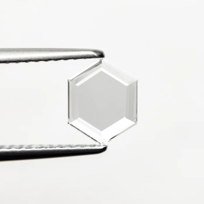 069ct 778x621x133mm VS2 G Hexagon Portrait Cut 1985442 Misfit Diamonds Rings