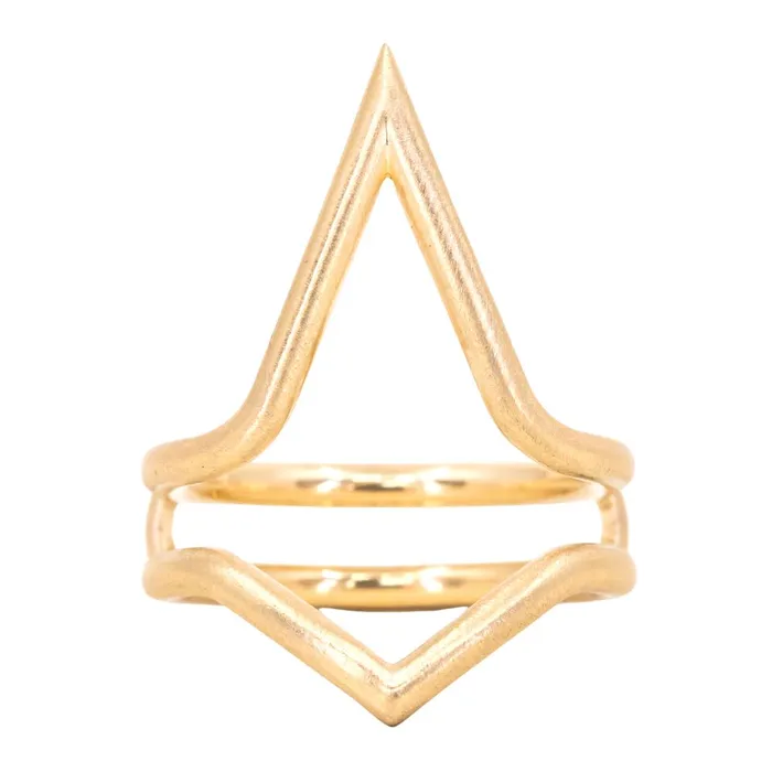 125ct GIA Kite Shaped Diamond Halo Platinum Ring and Jacket in 18k Yellow Gold Anueva Jewelry Rings