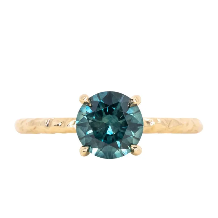 154ct Round Montana Sapphire Evergreen Carved Solitaire in 18k Yellow Gold Ran PreStyled Sets 154ct Round Montana Sapphire Evergreen Carved Solitaire in 18k Yellow Gold Ran PreStyled Sets
