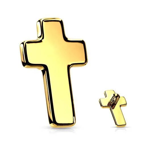 14g Cross Gold End Tulsa Body Jewelry PreStyled Sets