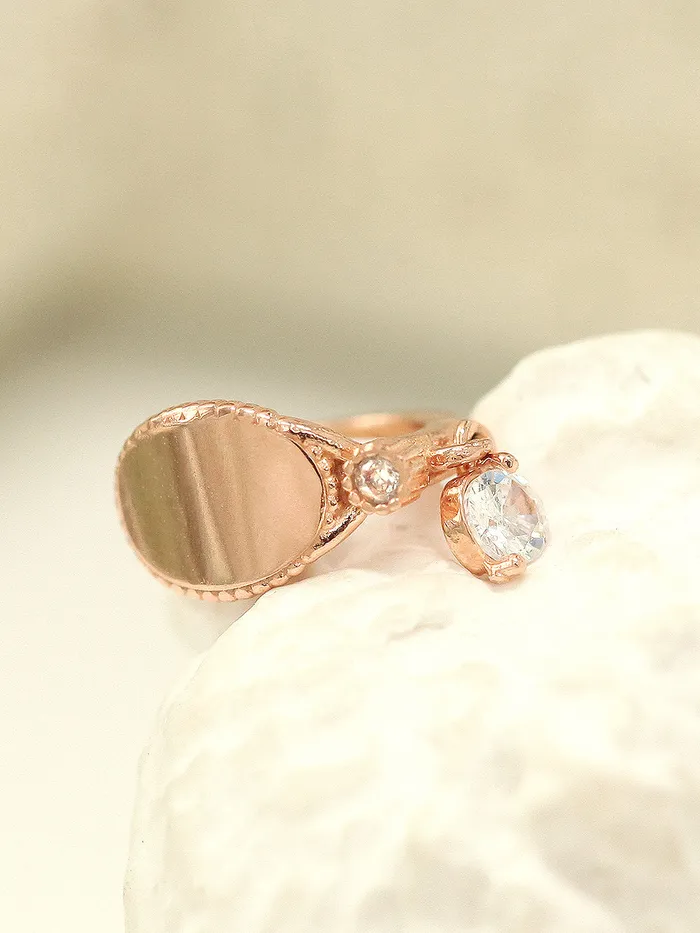 14K Gold Oval Square Cubic Hoop Earring MinimalBijoux Earrings