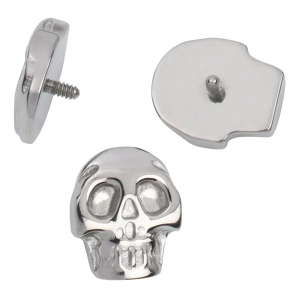 16g Skull Titanium End Tulsa Body Jewelry Rings