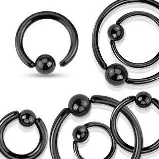 18g Black Fixed Bead Ring Tulsa Body Jewelry Rings 18g Black Fixed Bead Ring Tulsa Body Jewelry Rings