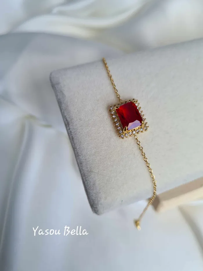Bracelet Orient Diamant Rouge Yasou Jewelry Bracelets