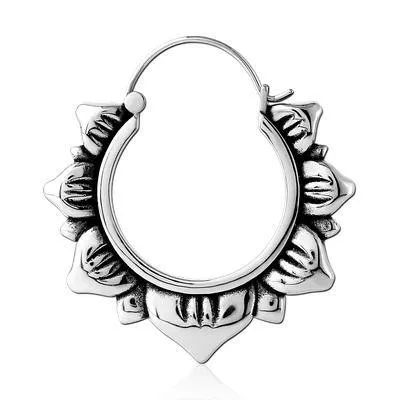 Bracelets Tulsa Body Jewelry Lotus Stainless Tunnel Hoops