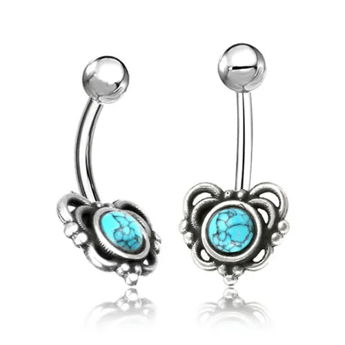 Chaotic Trading Rings Butterfly Sterling Silver Belly Barbell