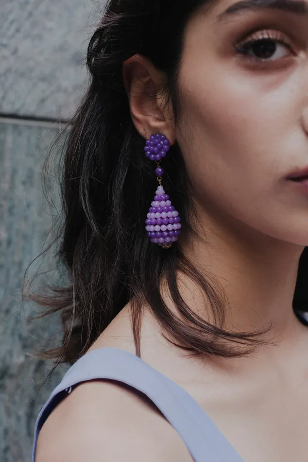 collectionno2 0003VINTAGE LILAC EARRINGS Earrings
