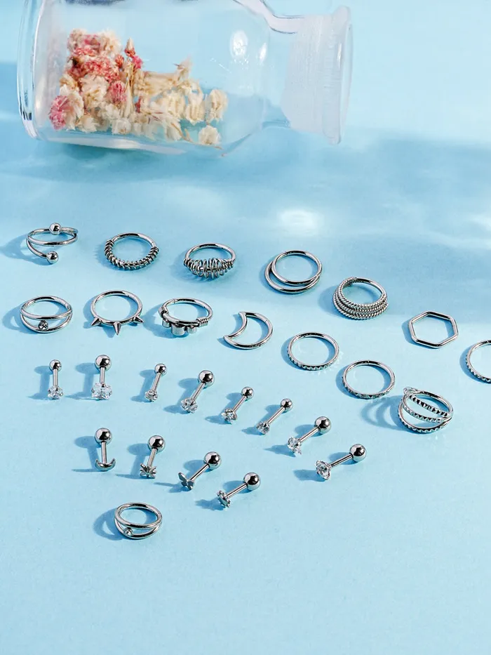 Earrings Cutie Memory Heart Cartilage Ear Piercing 16G MinimalBijoux
