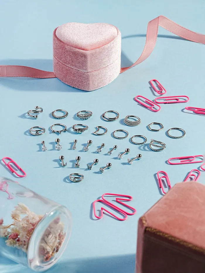 Earrings Cutie Memory Heart Cartilage Ear Piercing 16G MinimalBijoux