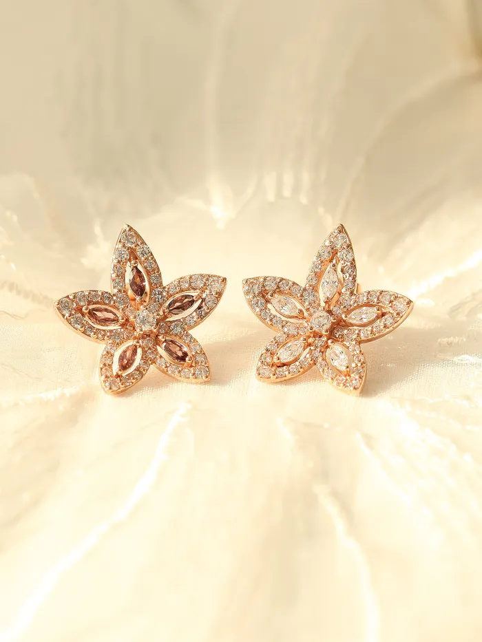 Earrings MinimalBijoux 14K Gold Maple Flower Cartilage Earring 18g16g