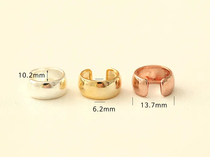 Earrings MinimalBijoux 925 Silver Bold Ear Cuff