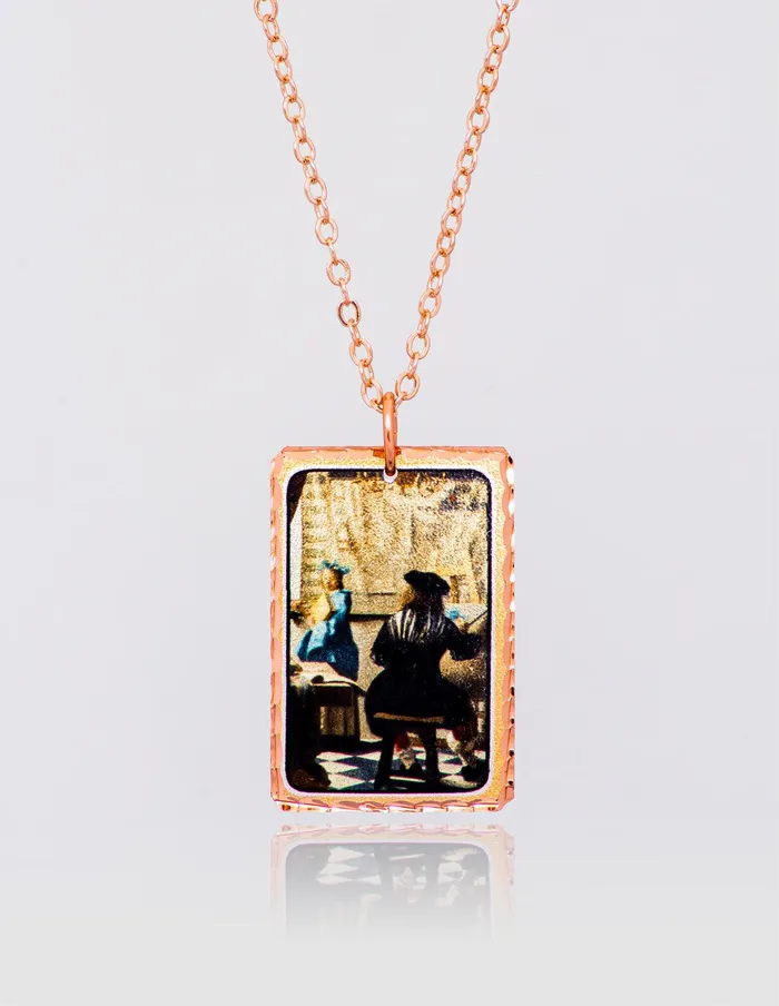 Johannes Vermeer The Art of Painting Necklace artuckycom Necklaces