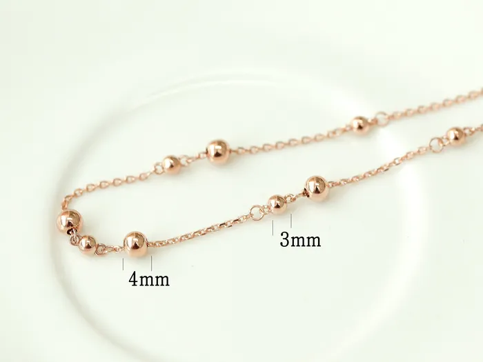 MinimalBijoux 14K 18K Gold Ball Chain Anklet Bracelet Bracelets