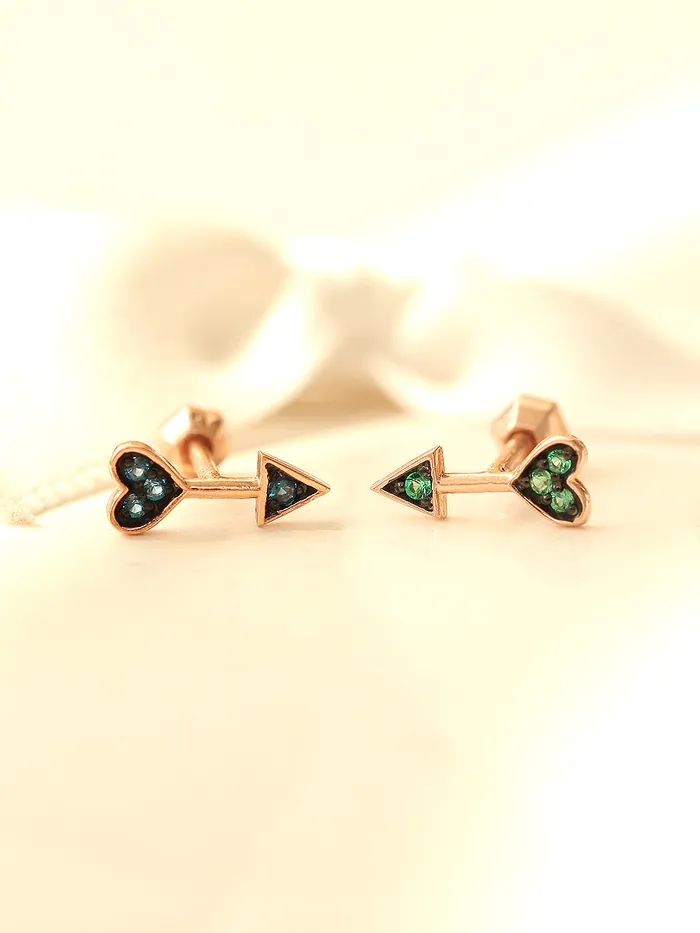 MinimalBijoux 14K Gold Cupid Arrow Cartilage Earring 18G16G Earrings