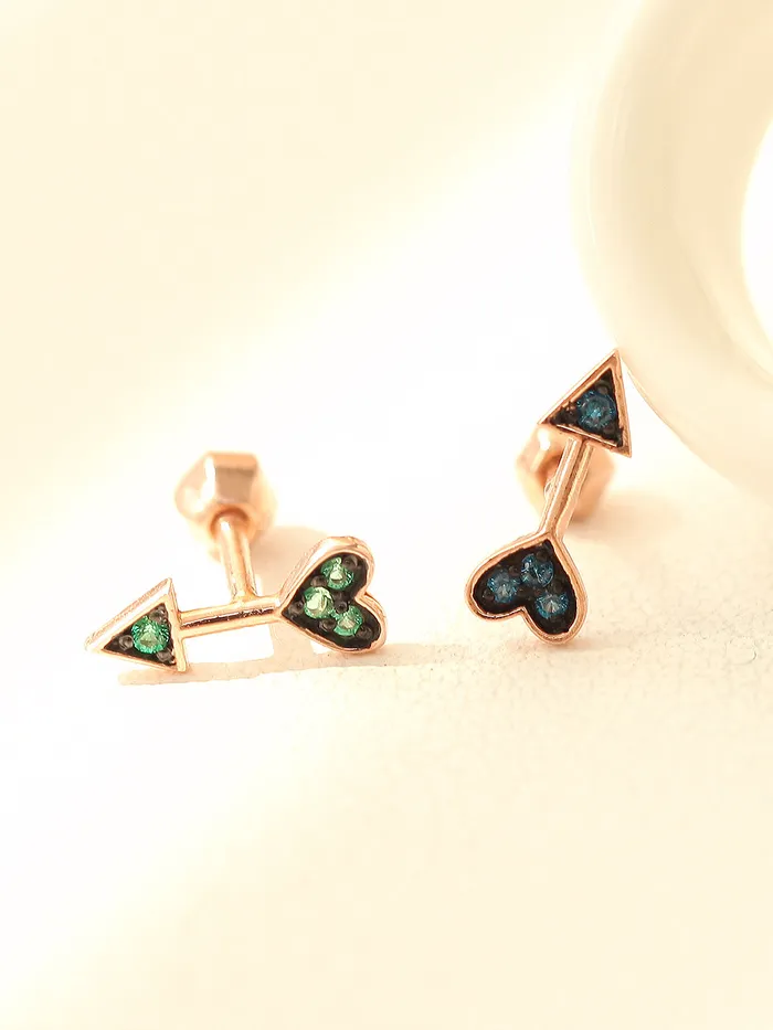 MinimalBijoux 14K Gold Cupid Arrow Cartilage Earring 18G16G Earrings