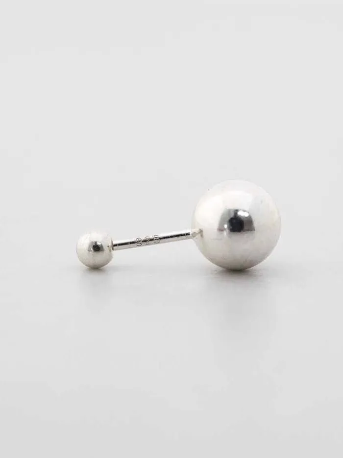 MinimalBijoux 925 silver Ball CZ Pearl cartilage earring 20g Earrings