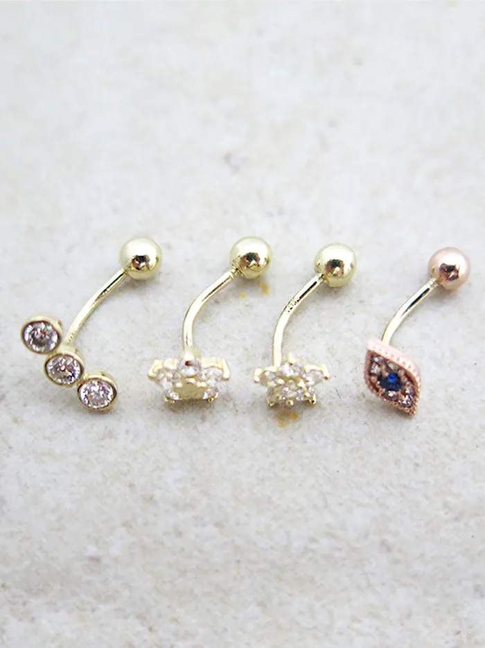 MinimalBijoux Earrings 14K gold Rook earring 20g