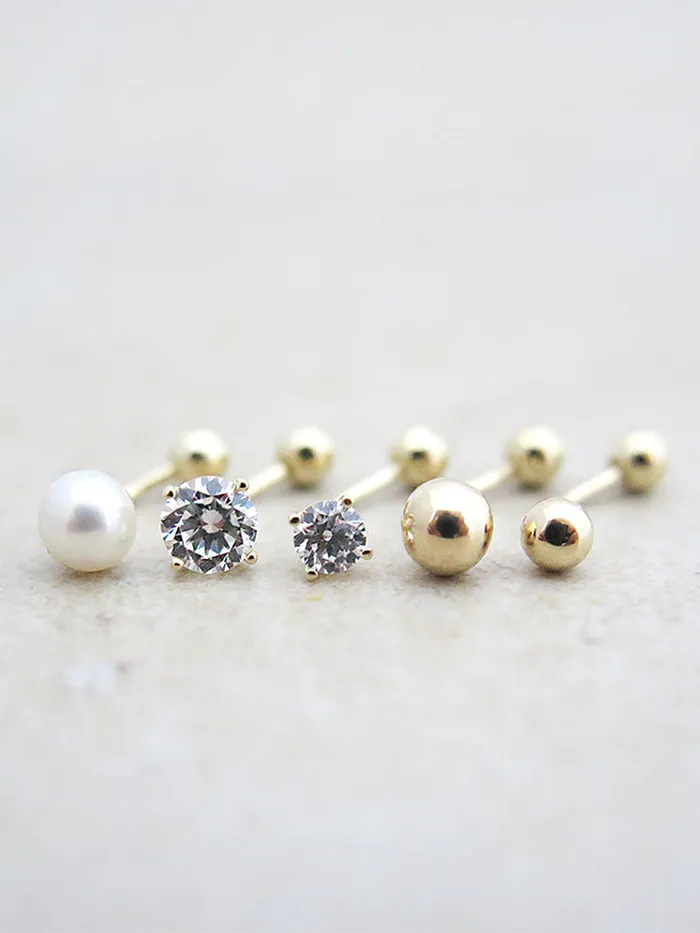 MinimalBijoux Earrings 14K gold Rook earring 20g
