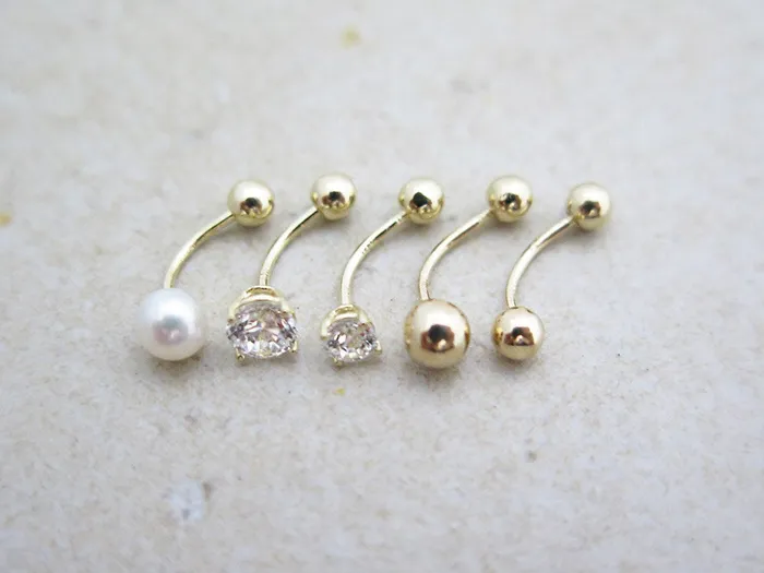 MinimalBijoux Earrings 14K gold Rook earring 20g
