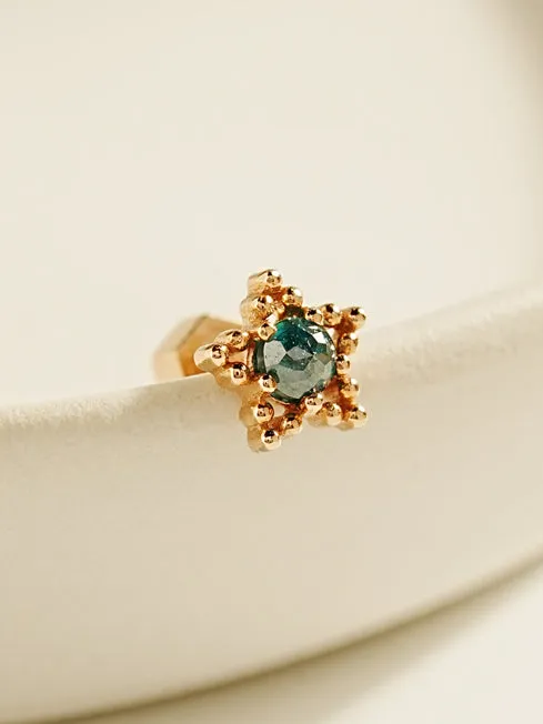 MinimalBijoux Earrings 14K Gold Rough Diamond Dotted Star Cartilage Earring 18G MinimalBijoux Earrings 14K Gold Rough Diamond Dotted Star Cartilage Earring 18G