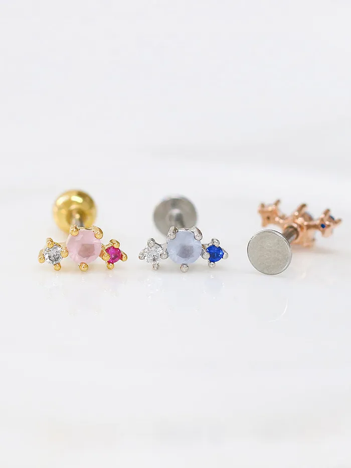 MinimalBijoux Earrings Dainty pink Cartilage earring